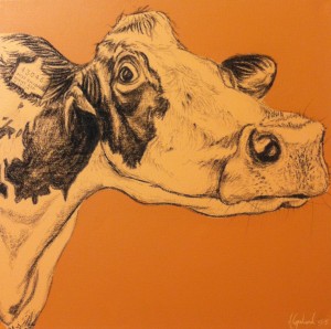 ACRYLIC & CHARCOAL ON CANVAS, 1 OF 1, 60X60CM